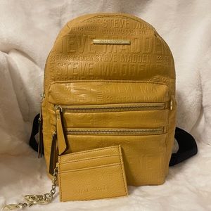 Steve Madden mini back pack with wallet